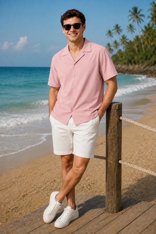 Men's_Dusty_Pink_Collar_Cotton_Flex_Shirt_�_The_Resort_Collection