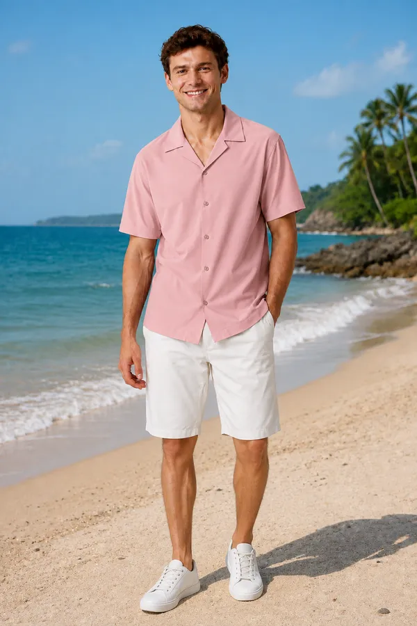 Men's_Dusty_Pink_Collar_Cotton_Flex_Shirt_�_The_Resort_Collection