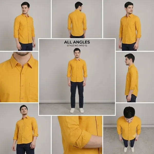 Men's_Solid_Cotton_Casual_Button-Down_Shirt_�_Mustard_Yellow_(Full_Sleeves)