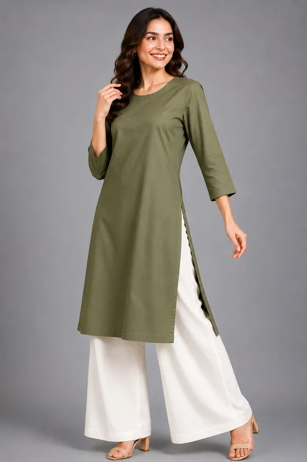 Women_Cotton_Round_Neck_Straight_Kurti_Casual_Everyday_Wear