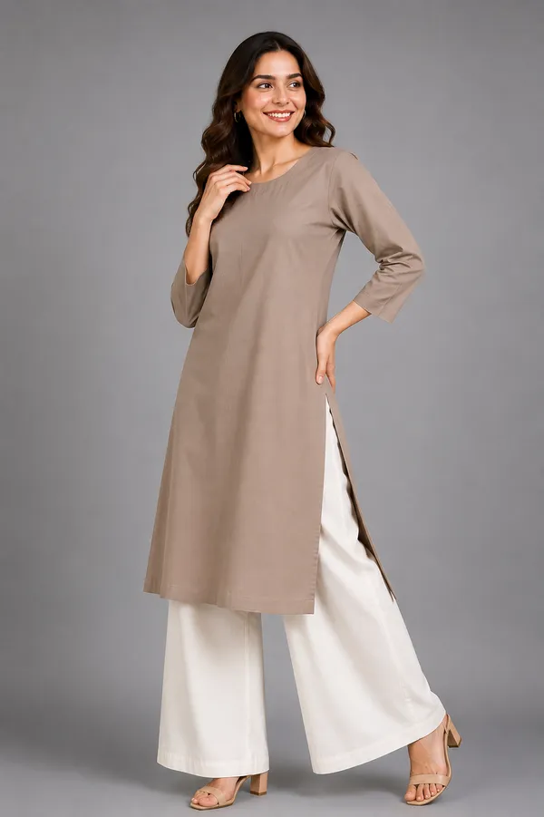 Women_Cotton_Round_Neck_Straight_Kurti_Casual_Everyday_Wear