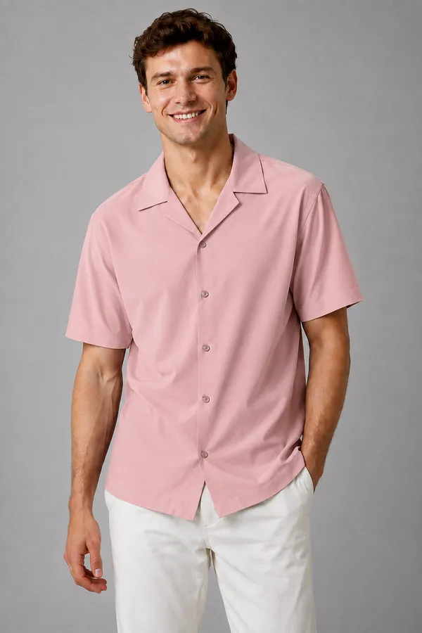 Men's_Dusty_Pink_Collar_Cotton_Flex_Shirt_�_The_Resort_Collection