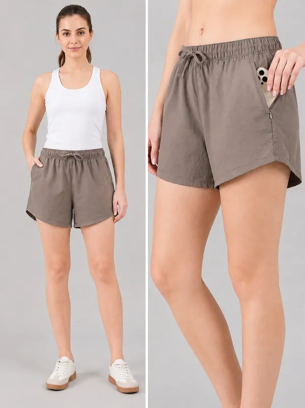 Women_Pure_Cotton_Breathable_Summer_Shorts_High-Waisted_Relaxed_Fit_Lounge_&_Sleepwear_Shorts