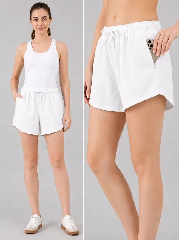 Women_Pure_Cotton_Breathable_Summer_Shorts_High-Waisted_Relaxed_Fit_Lounge_&_Sleepwear_Shorts