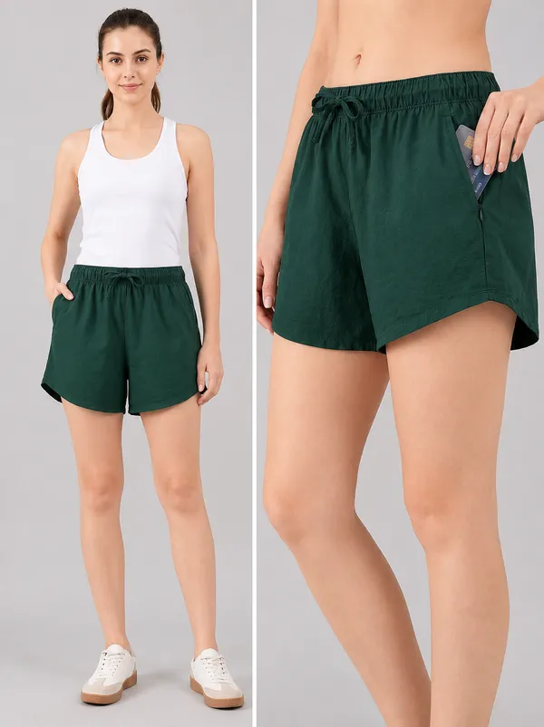 Women_Pure_Cotton_Breathable_Summer_Shorts_High-Waisted_Relaxed_Fit_Lounge_&_Sleepwear_Shorts