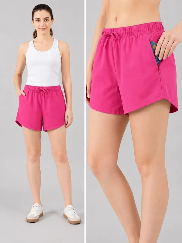 Women_Pure_Cotton_Breathable_Summer_Shorts_High-Waisted_Relaxed_Fit_Lounge_&_Sleepwear_Shorts