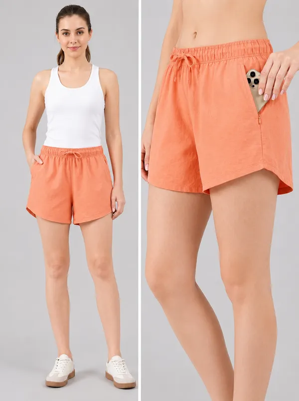Women_Pure_Cotton_Breathable_Summer_Shorts_High-Waisted_Relaxed_Fit_Lounge_&_Sleepwear_Shorts