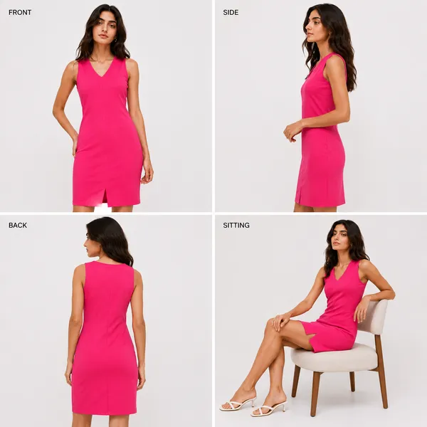 Pink_Cotton_Bodycon_Sleeveless_Dress_For_Women