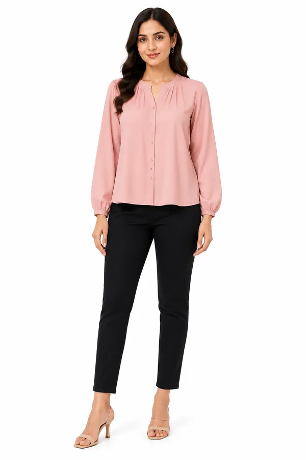 Pink_Cotton_Relaxed_Fit_Long_Sleeve_Blouse_For_Women