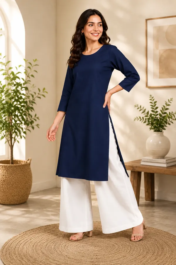 Women_Cotton_Round_Neck_Straight_Kurti_Casual_Everyday_Wear