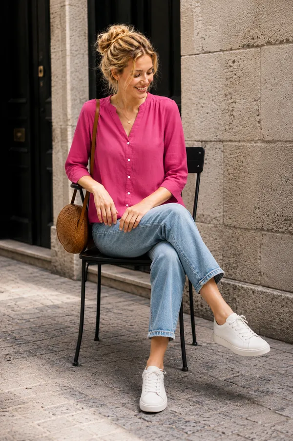 Magenta_Cotton_Relaxed_Fit_Button_Front_Shirt_For_Women