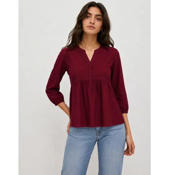 Maroon_Cotton_Relaxed_Fit_Peplum_Top_For_Women