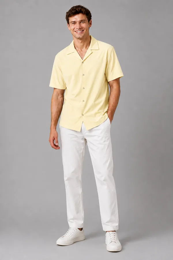 Men's_Rust_Light_Yellow_Collar_Cotton_Flex_Shirt_�_The_Resort_Collection