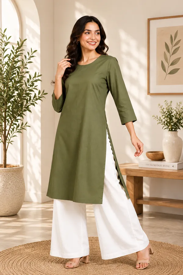 Women_Cotton_Round_Neck_Straight_Kurti_Casual_Everyday_Wear