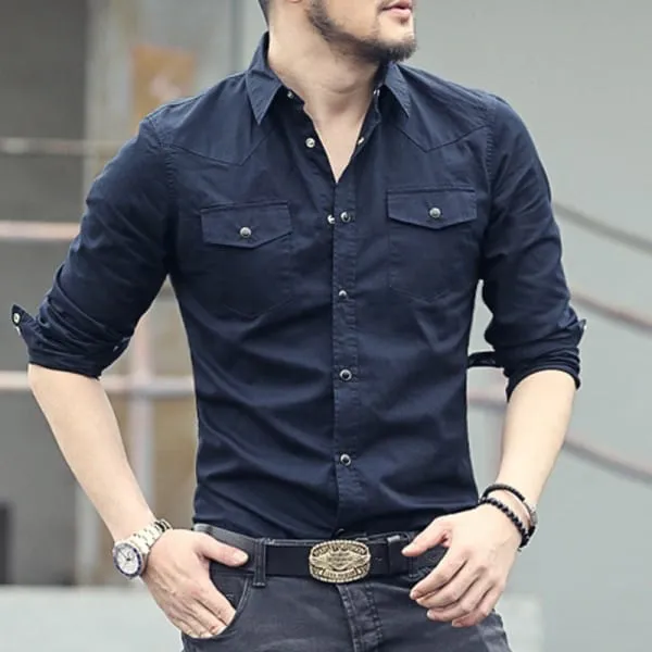Navy_Casual_Shirt_for_Men
