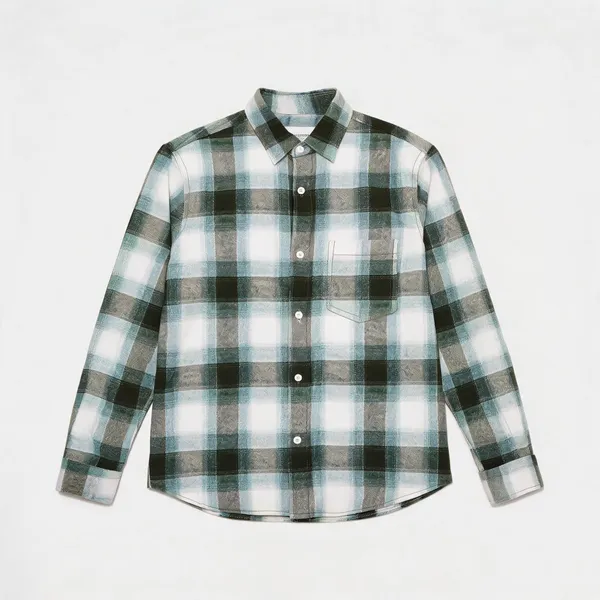 Green_Cotton_Checkered_Casual_Shirt_For_Men