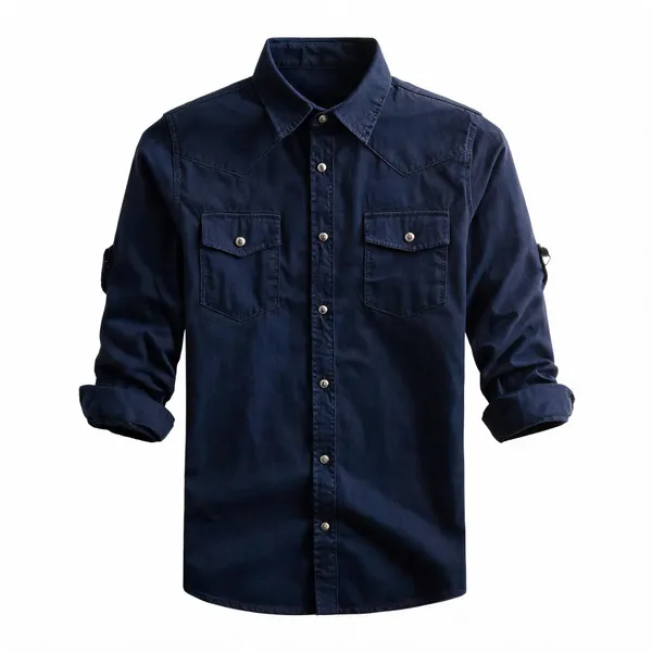 Navy_Cotton_Relaxed_Fit_Casual_Shirt_For_Men