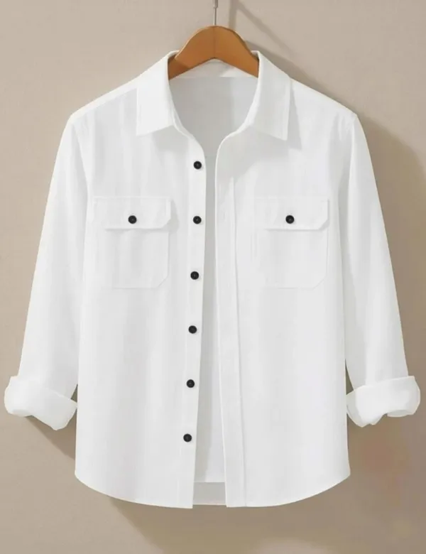 White_Casual_Button-Down_Shirt_for_Women