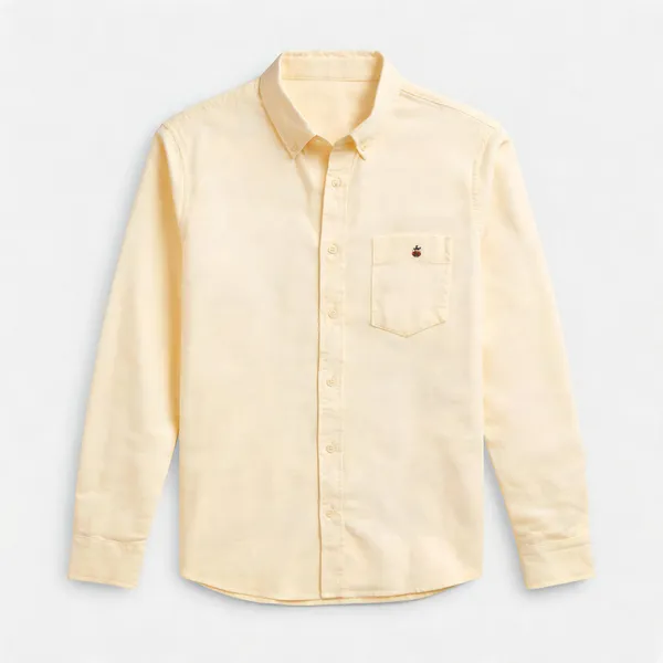 Cream_Cotton_Relaxed_Fit_Casual_Shirt_For_Men