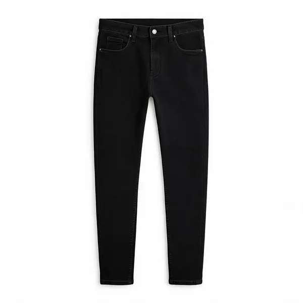 Black_Denim_Tapered_Fit_Jeans_For_Men