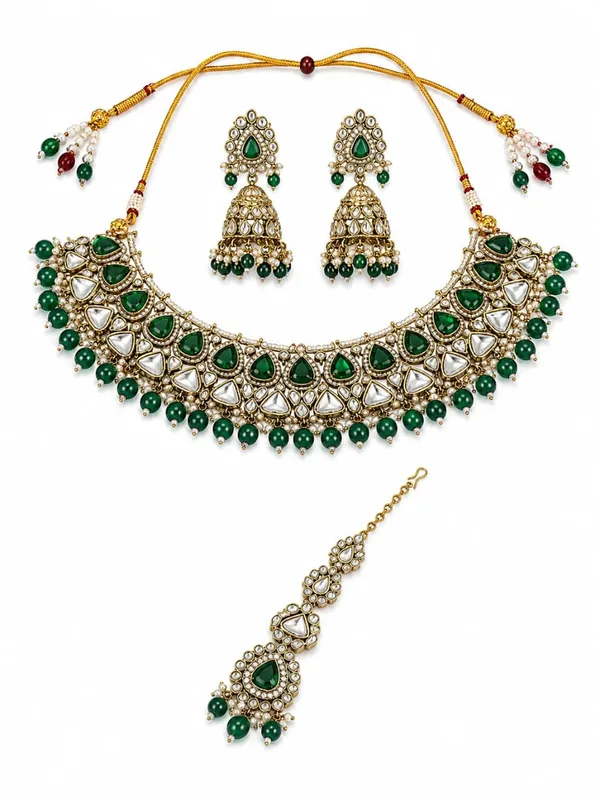 Gold_Tone_Kundan_Necklace_And_Earrings_Set_for_Women