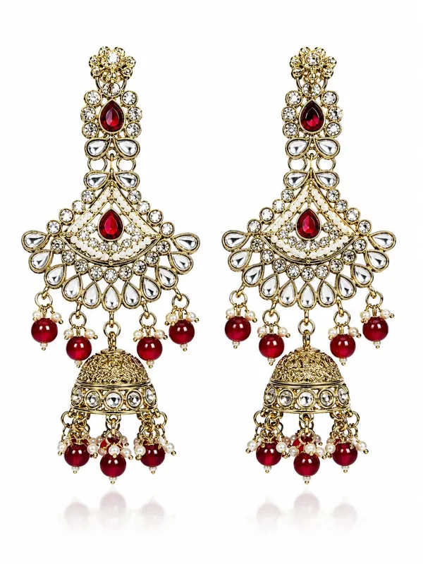 Gold-Tone_Stone-Studded_Choker_Necklace_Set_for_Women