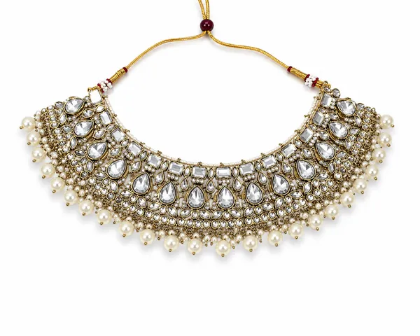Gold-Toned_Stone_Studded_Maang_Tikka_And_Jhumka_Set_for_Women