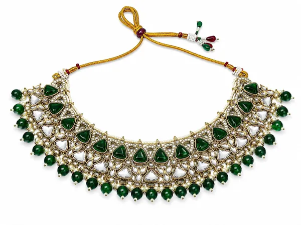 Gold_Tone_Kundan_Necklace_And_Earrings_Set_for_Women
