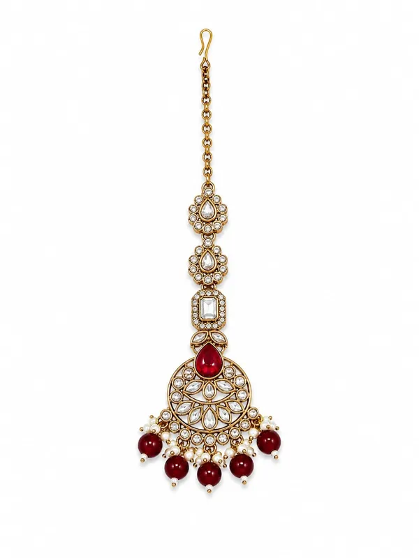 Gold_Tone_Kundan_Maang_Tikka_And_Earrings_Set_for_Women