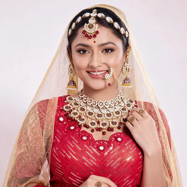 Maroon_Gold-Plated_Kundan_Pearl_Bridal_Jewellery_Set_For_Women