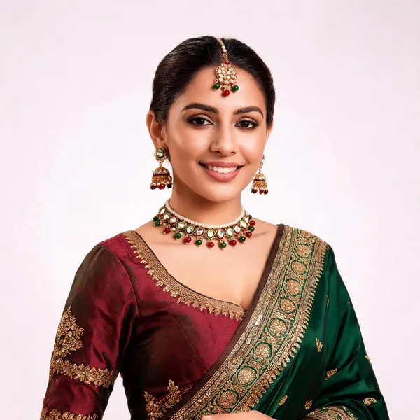 Green_Maroon_Gold-Plated_Kundan_Pearl_Bridal_Dulhan_Jewellery_Set_For_Women