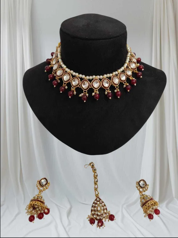 Maroon_Gold-Bridal_Dulhan_Jewellery_Set