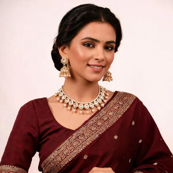 White_Gold-Plated_Kundan_Pearl_Bridal_Dulhan_Jewellery_Set_For_Women