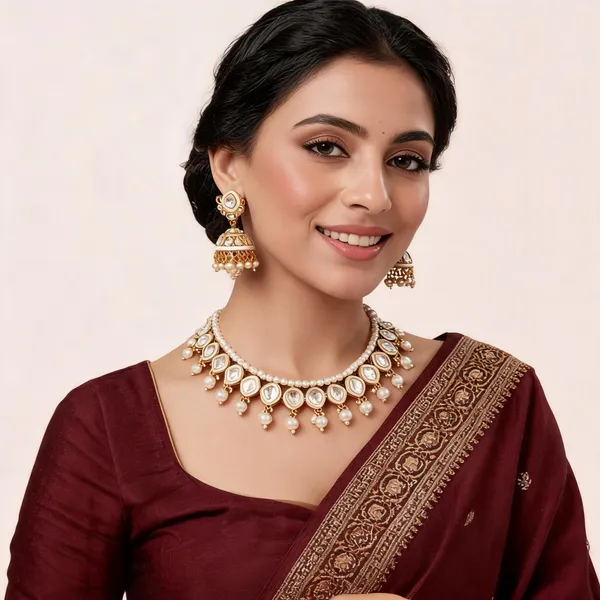 White_Gold-Plated_Kundan_Pearl_Bridal_Dulhan_Jewellery_Set_For_Women