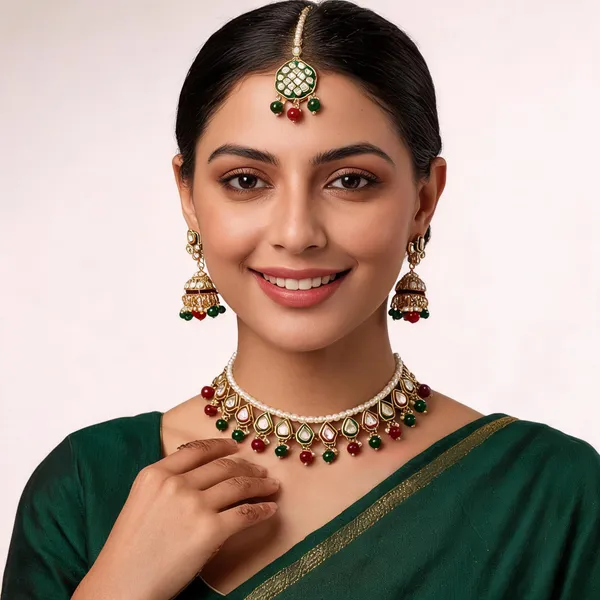 Green_Maroon_Gold-Plated_Kundan_Pearl_Bridal_Dulhan_Jewellery_Set_For_Women