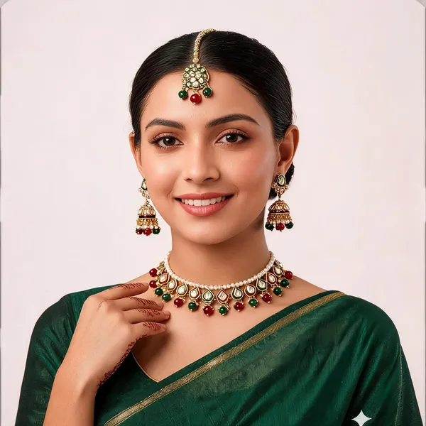 Green_Maroon_Gold-Plated_Kundan_Pearl_Bridal_Dulhan_Jewellery_Set_For_Women