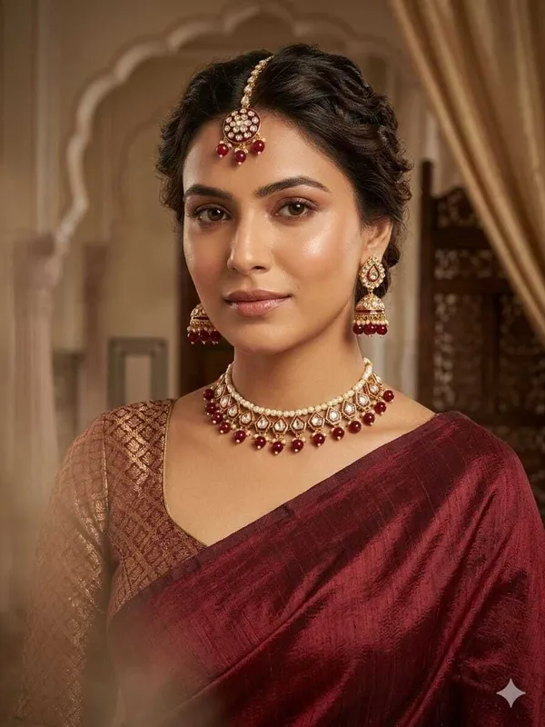 Maroon_Gold-Bridal_Dulhan_Jewellery_Set
