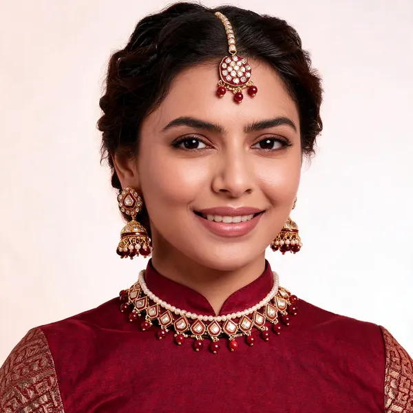 Maroon_Gold-Plated_Kundan_Pearl_Bridal_Dulhan_Jewellery_Set_For_Women