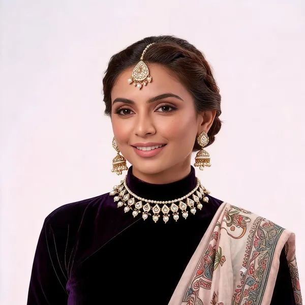 White_Gold-Plated_Kundan_Pearl_Bridal_Dulhan_Jewellery_Set_For_Women