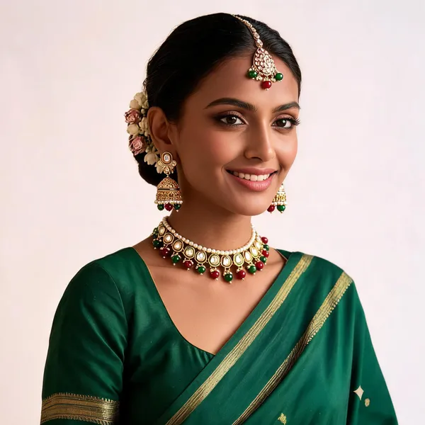 Green_Maroon_Gold-Plated_Kundan_Pearl_Bridal_Dulhan_Jewellery_Set_For_Women