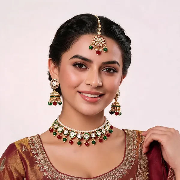 Green_Maroon_Gold-Plated_Kundan_Pearl_Bridal_Dulhan_Jewellery_Set_For_Women