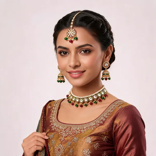 Green_Maroon_Gold-Plated_Kundan_Pearl_Bridal_Dulhan_Jewellery_Set_For_Women