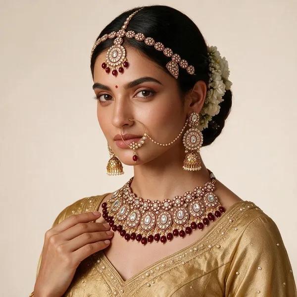Gold-Tone_Kundan_Red_Bead_Bridal_Dulhan_Jewellery_Set_For_Women