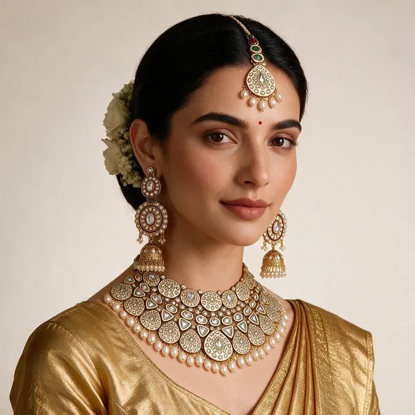 Gold-Tone_Kundan_Pearl_Layered_Bridal_Dulhan_Jewellery_Set_For_Women