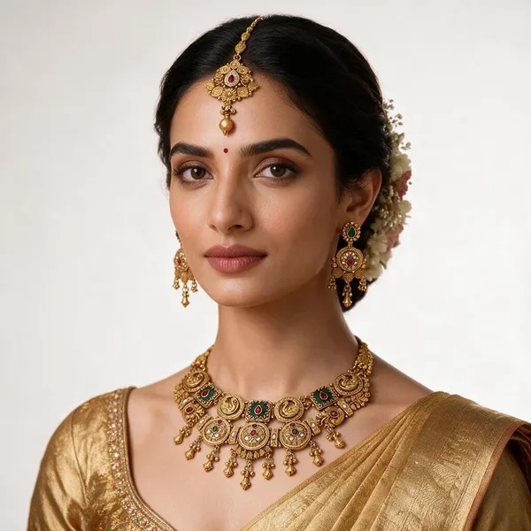 Gold-Tone_Green_Red_Kundan_Stone_Statement_Necklace_Set_For_Women
