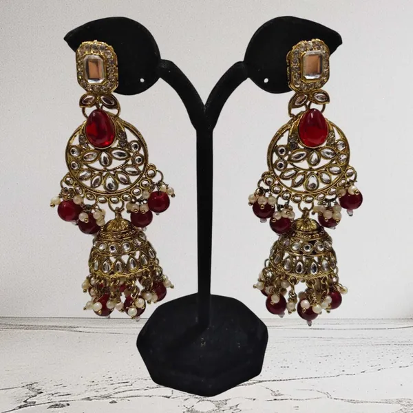 Maroon_Gold-Plated_Kundan_Pearl_Bridal_Dulhan_Jewellery_Set_For_Women
