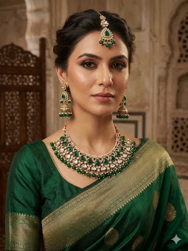 Green_Gold-Plated_Kundan_Pearl_Bridal_Dulhan_Jewellery_Set_For_Women