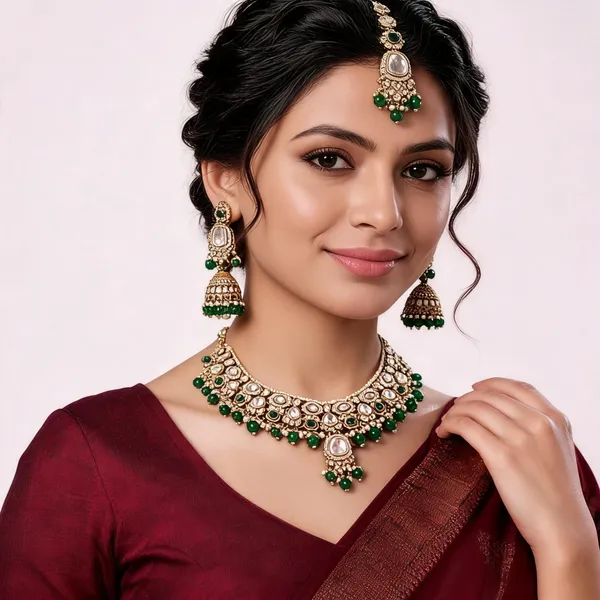 Green_Gold-Plated_Kundan_Pearl_Bridal_Dulhan_Jewellery_Set_For_Women