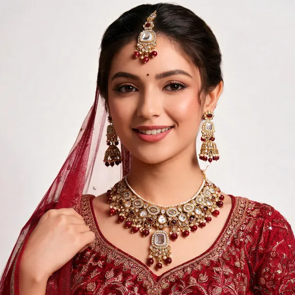 Maroon_Gold-Plated_Kundan_Pearl_Bridal_Dulhan_Jewellery_Set_For_Women