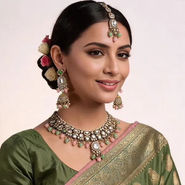 White_Gold-Plated_Kundan_Pearl_Bridal_Dulhan_Jewellery_Set_For_Women